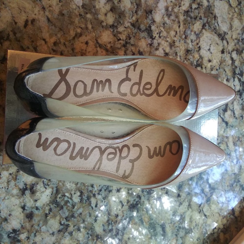 Sam Edelman Isabella Ballet Flats Clear Tan
